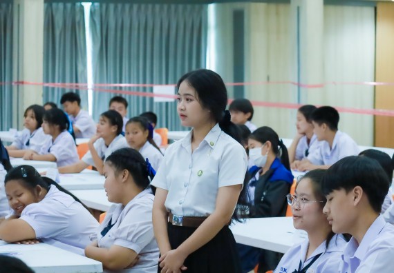 ภาพกิจกรรม  คณะวิทยาศาสตร์และเทคโนโลยี มหาวิทยาลัยราชภัฏกําแพงเพชร จัดการแข่งขันตอบปัญหาวิทยาศาสตร์ ระดับประถมศึกษาตอนปลาย ระดับมัธยมศึกษาตอนต้น ระดับมัธยมศึกษาตอนปลาย ในงานสัปดาห์วิทยาศาสตร์แห่งชาติ ส่วนภูมิภาค ประจำปี 2568