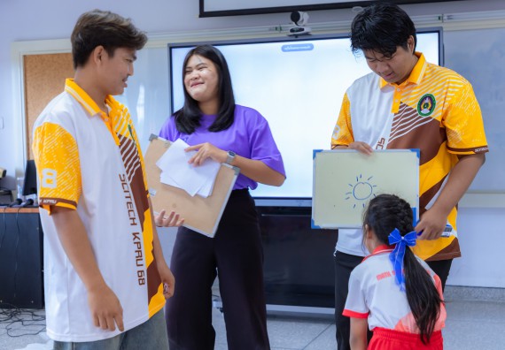 ภาพกิจกรรม  คณะวิทยาศาสตร์และเทคโนโลยี มหาวิทยาลัยราชภัฏกำแพงเพชร ร่วมกับโรงเรียนอนุบาลกำแพงเพชร จัดกิจกรรมสะเต็มศึกษา ตามโครงการฝึกทักษะเพื่อพัฒนาอุจฉริยะภาพวิทยาศาสตร์