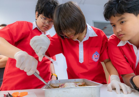 ภาพกิจกรรม  คณะวิทยาศาสตร์และเทคโนโลยี มหาวิทยาลัยราชภัฏกำแพงเพชร ร่วมกับโรงเรียนกำแพงเพชรพิทยาคม จัดกิจกรรมค่ายวิทยาศาสตร์นักเรียนห้องเรียนพิเศษวิทยาศาสตร์