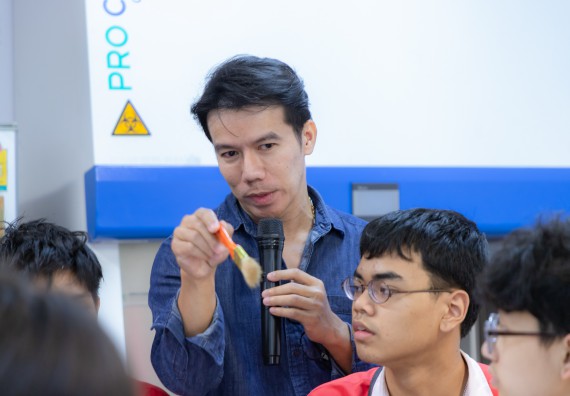 ภาพกิจกรรม  คณะวิทยาศาสตร์และเทคโนโลยี มหาวิทยาลัยราชภัฏกำแพงเพชร ร่วมกับโรงเรียนกำแพงเพชรพิทยาคม จัดกิจกรรมค่ายวิทยาศาสตร์นักเรียนห้องเรียนพิเศษวิทยาศาสตร์