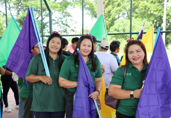 ภาพกิจกรรม คณะวิทยาศาสตร์และเทคโนโลยี มหาวิทยาลัยราชภัฏกำแพงเพชร เข้าร่วมการแข่งขันกีฬาอาจารย์และบุคลากรฯ 