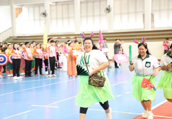 ภาพกิจกรรม คณะวิทยาศาสตร์และเทคโนโลยี มหาวิทยาลัยราชภัฏกำแพงเพชร เข้าร่วมการแข่งขันกีฬาอาจารย์และบุคลากรฯ 