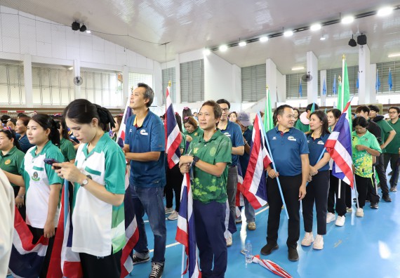 ภาพกิจกรรม คณะวิทยาศาสตร์และเทคโนโลยี มหาวิทยาลัยราชภัฏกำแพงเพชร เข้าร่วมการแข่งขันกีฬาอาจารย์และบุคลากรฯ 