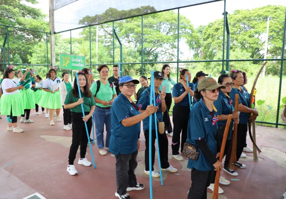 ภาพกิจกรรม คณะวิทยาศาสตร์และเทคโนโลยี มหาวิทยาลัยราชภัฏกำแพงเพชร เข้าร่วมการแข่งขันกีฬาอาจารย์และบุคลากรฯ 