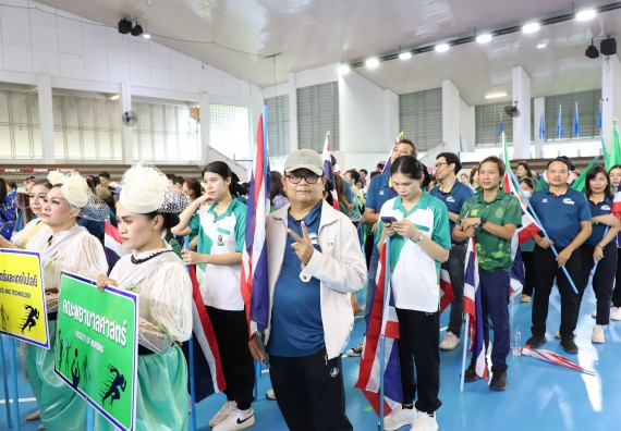ภาพกิจกรรม คณะวิทยาศาสตร์และเทคโนโลยี มหาวิทยาลัยราชภัฏกำแพงเพชร เข้าร่วมการแข่งขันกีฬาอาจารย์และบุคลากรฯ 