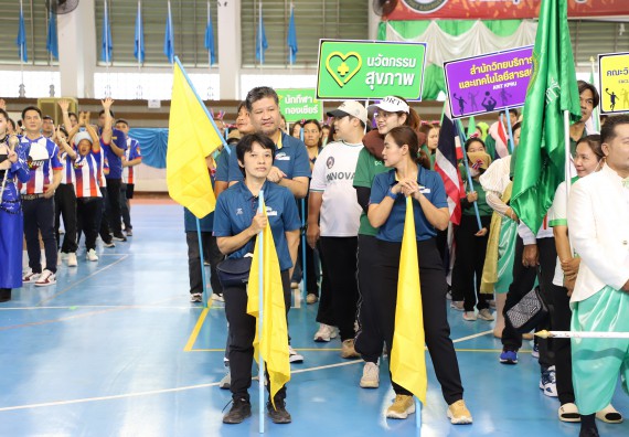 ภาพกิจกรรม คณะวิทยาศาสตร์และเทคโนโลยี มหาวิทยาลัยราชภัฏกำแพงเพชร เข้าร่วมการแข่งขันกีฬาอาจารย์และบุคลากรฯ 