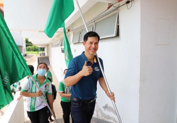 ภาพกิจกรรม คณะวิทยาศาสตร์และเทคโนโลยี มหาวิทยาลัยราชภัฏกำแพงเพชร เข้าร่วมการแข่งขันกีฬาอาจารย์และบุคลากรฯ 