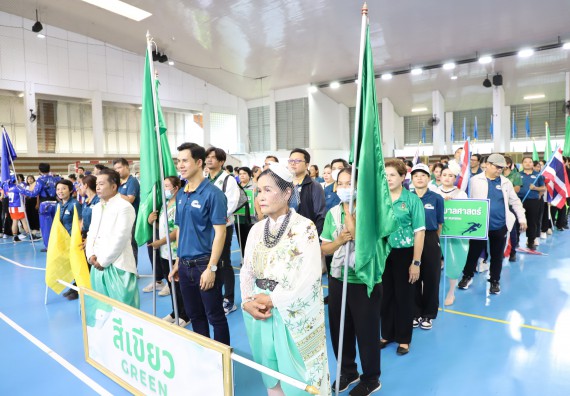 ภาพกิจกรรม คณะวิทยาศาสตร์และเทคโนโลยี มหาวิทยาลัยราชภัฏกำแพงเพชร เข้าร่วมการแข่งขันกีฬาอาจารย์และบุคลากรฯ 