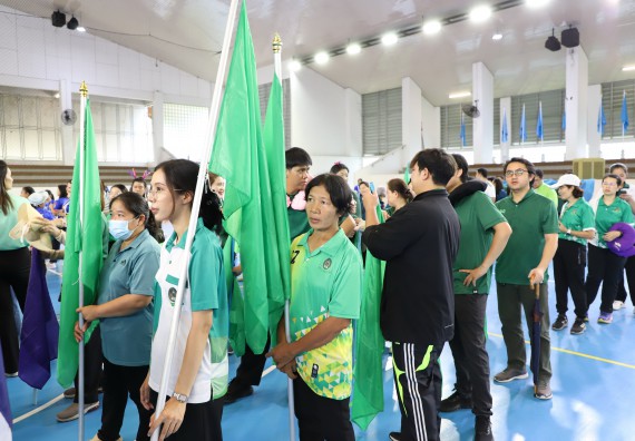 ภาพกิจกรรม คณะวิทยาศาสตร์และเทคโนโลยี มหาวิทยาลัยราชภัฏกำแพงเพชร เข้าร่วมการแข่งขันกีฬาอาจารย์และบุคลากรฯ 