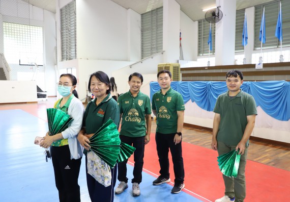 ภาพกิจกรรม คณะวิทยาศาสตร์และเทคโนโลยี มหาวิทยาลัยราชภัฏกำแพงเพชร เข้าร่วมการแข่งขันกีฬาอาจารย์และบุคลากรฯ 