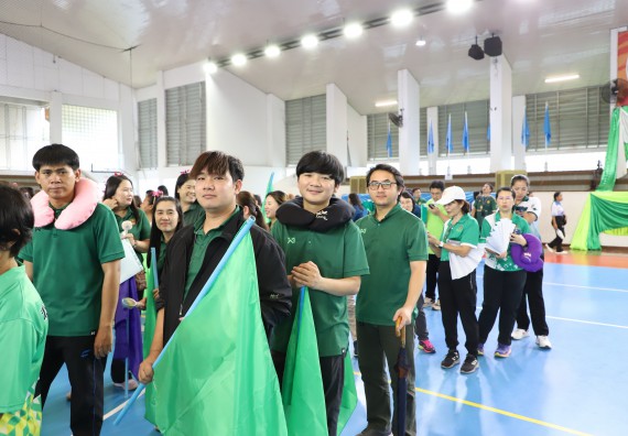 ภาพกิจกรรม คณะวิทยาศาสตร์และเทคโนโลยี มหาวิทยาลัยราชภัฏกำแพงเพชร เข้าร่วมการแข่งขันกีฬาอาจารย์และบุคลากรฯ 