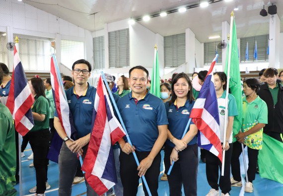 ภาพกิจกรรม คณะวิทยาศาสตร์และเทคโนโลยี มหาวิทยาลัยราชภัฏกำแพงเพชร เข้าร่วมการแข่งขันกีฬาอาจารย์และบุคลากรฯ 