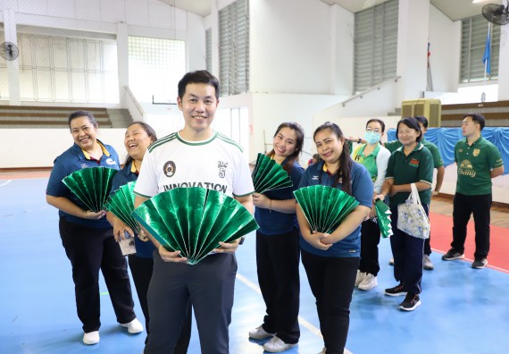 ภาพกิจกรรม คณะวิทยาศาสตร์และเทคโนโลยี มหาวิทยาลัยราชภัฏกำแพงเพชร เข้าร่วมการแข่งขันกีฬาอาจารย์และบุคลากรฯ 