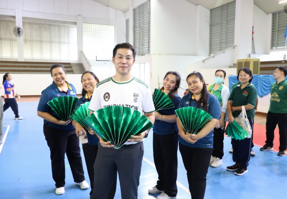 ภาพกิจกรรม คณะวิทยาศาสตร์และเทคโนโลยี มหาวิทยาลัยราชภัฏกำแพงเพชร เข้าร่วมการแข่งขันกีฬาอาจารย์และบุคลากรฯ 