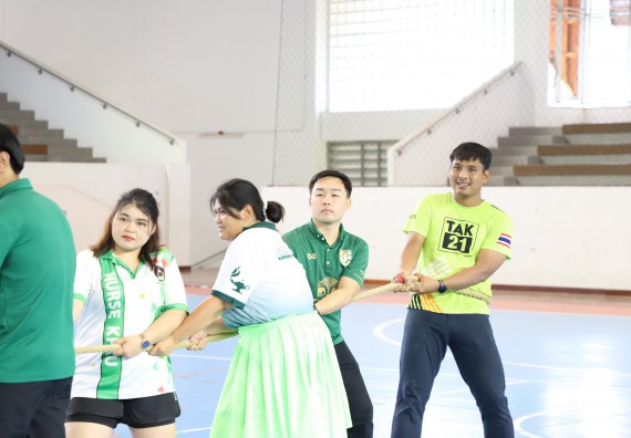 ภาพกิจกรรม คณะวิทยาศาสตร์และเทคโนโลยี มหาวิทยาลัยราชภัฏกำแพงเพชร เข้าร่วมการแข่งขันกีฬาอาจารย์และบุคลากรฯ 