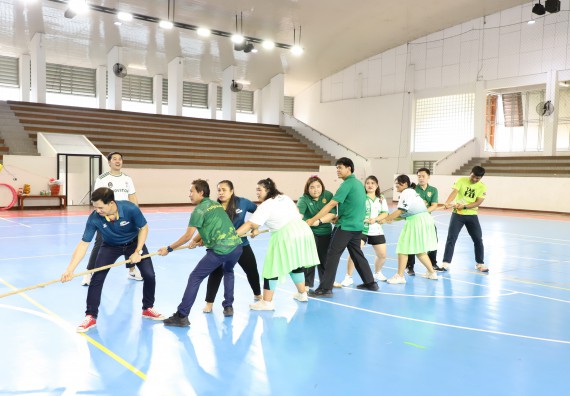 ภาพกิจกรรม คณะวิทยาศาสตร์และเทคโนโลยี มหาวิทยาลัยราชภัฏกำแพงเพชร เข้าร่วมการแข่งขันกีฬาอาจารย์และบุคลากรฯ 