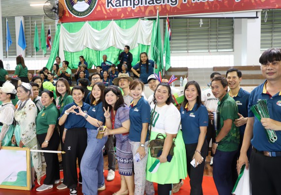 ภาพกิจกรรม คณะวิทยาศาสตร์และเทคโนโลยี มหาวิทยาลัยราชภัฏกำแพงเพชร เข้าร่วมการแข่งขันกีฬาอาจารย์และบุคลากรฯ 