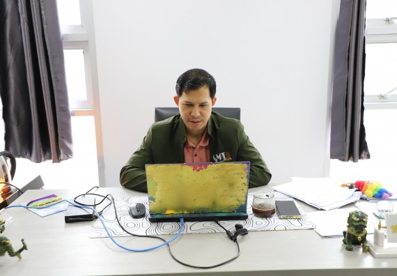 ภาพกิจกรรม  คณะวิทยาศาสตร์และเทคโนโลยี มหาวิทยาลัยราชภัฏกำแพงเพชร ได้จัดกิจกรรมการประชุมวิชาการออนไลน์ การนำเสนอผลงานและโครงงานทางวิชาการระดับชาติ ด้านวิทยาศาสตร์ คณิตศาสตร์และเทคโนโลยี