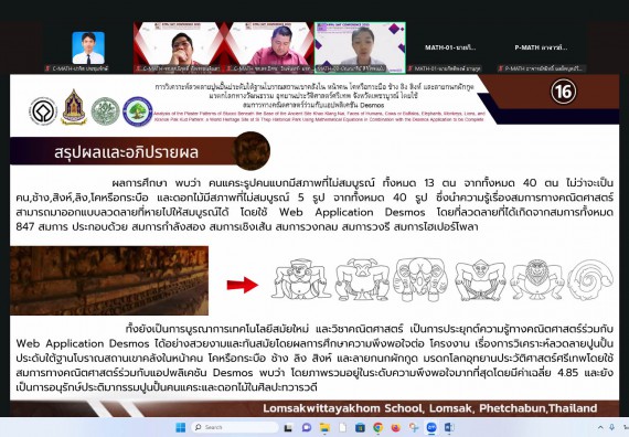 ภาพกิจกรรม  คณะวิทยาศาสตร์และเทคโนโลยี มหาวิทยาลัยราชภัฏกำแพงเพชร ได้จัดกิจกรรมการประชุมวิชาการออนไลน์ การนำเสนอผลงานและโครงงานทางวิชาการระดับชาติ ด้านวิทยาศาสตร์ คณิตศาสตร์และเทคโนโลยี