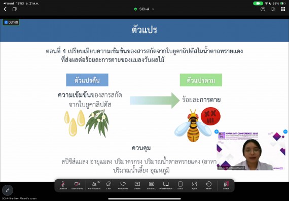 ภาพกิจกรรม  คณะวิทยาศาสตร์และเทคโนโลยี มหาวิทยาลัยราชภัฏกำแพงเพชร ได้จัดกิจกรรมการประชุมวิชาการออนไลน์ การนำเสนอผลงานและโครงงานทางวิชาการระดับชาติ ด้านวิทยาศาสตร์ คณิตศาสตร์และเทคโนโลยี