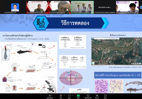 ภาพกิจกรรม  คณะวิทยาศาสตร์และเทคโนโลยี มหาวิทยาลัยราชภัฏกำแพงเพชร ได้จัดกิจกรรมการประชุมวิชาการออนไลน์ การนำเสนอผลงานและโครงงานทางวิชาการระดับชาติ ด้านวิทยาศาสตร์ คณิตศาสตร์และเทคโนโลยี
