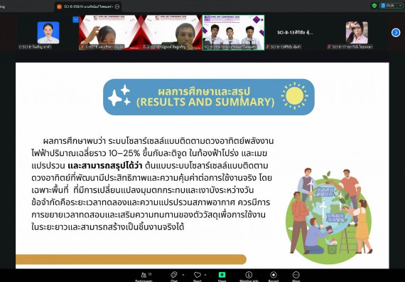 ภาพกิจกรรม  คณะวิทยาศาสตร์และเทคโนโลยี มหาวิทยาลัยราชภัฏกำแพงเพชร ได้จัดกิจกรรมการประชุมวิชาการออนไลน์ การนำเสนอผลงานและโครงงานทางวิชาการระดับชาติ ด้านวิทยาศาสตร์ คณิตศาสตร์และเทคโนโลยี