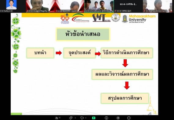 ภาพกิจกรรม  คณะวิทยาศาสตร์และเทคโนโลยี มหาวิทยาลัยราชภัฏกำแพงเพชร ได้จัดกิจกรรมการประชุมวิชาการออนไลน์ การนำเสนอผลงานและโครงงานทางวิชาการระดับชาติ ด้านวิทยาศาสตร์ คณิตศาสตร์และเทคโนโลยี