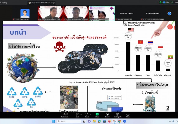 ภาพกิจกรรม  คณะวิทยาศาสตร์และเทคโนโลยี มหาวิทยาลัยราชภัฏกำแพงเพชร ได้จัดกิจกรรมการประชุมวิชาการออนไลน์ การนำเสนอผลงานและโครงงานทางวิชาการระดับชาติ ด้านวิทยาศาสตร์ คณิตศาสตร์และเทคโนโลยี