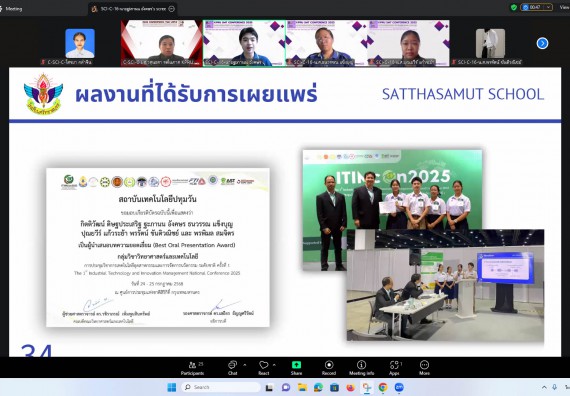 ภาพกิจกรรม  คณะวิทยาศาสตร์และเทคโนโลยี มหาวิทยาลัยราชภัฏกำแพงเพชร ได้จัดกิจกรรมการประชุมวิชาการออนไลน์ การนำเสนอผลงานและโครงงานทางวิชาการระดับชาติ ด้านวิทยาศาสตร์ คณิตศาสตร์และเทคโนโลยี