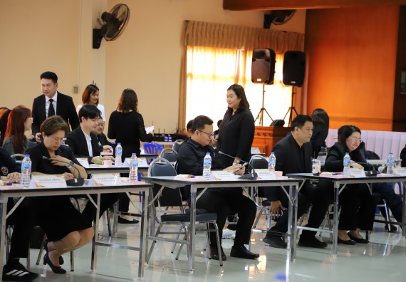 ภาพกิจกรรม  ผู้บริหารและอาจารย์คณะวิทยาศาสตร์และเทคโนโลยี เข้าร่วม กิจกรรมประชุมโครงการขับเคลื่อนโมเดลขจัดความยากจน THAPHUTSA MODEL