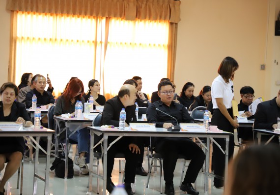 ภาพกิจกรรม  ผู้บริหารและอาจารย์คณะวิทยาศาสตร์และเทคโนโลยี เข้าร่วม กิจกรรมประชุมโครงการขับเคลื่อนโมเดลขจัดความยากจน THAPHUTSA MODEL