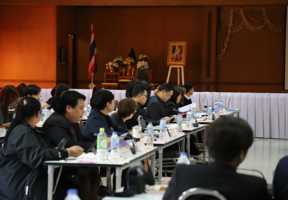 ภาพกิจกรรม  ผู้บริหารและอาจารย์คณะวิทยาศาสตร์และเทคโนโลยี เข้าร่วม กิจกรรมประชุมโครงการขับเคลื่อนโมเดลขจัดความยากจน THAPHUTSA MODEL