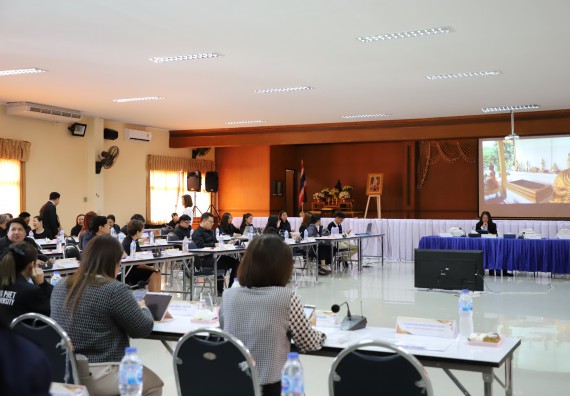 ภาพกิจกรรม  ผู้บริหารและอาจารย์คณะวิทยาศาสตร์และเทคโนโลยี เข้าร่วม กิจกรรมประชุมโครงการขับเคลื่อนโมเดลขจัดความยากจน THAPHUTSA MODEL