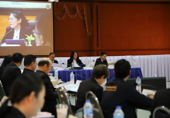 ภาพกิจกรรม  ผู้บริหารและอาจารย์คณะวิทยาศาสตร์และเทคโนโลยี เข้าร่วม กิจกรรมประชุมโครงการขับเคลื่อนโมเดลขจัดความยากจน THAPHUTSA MODEL