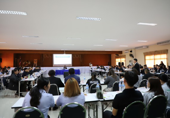 ภาพกิจกรรม  ผู้บริหารและอาจารย์คณะวิทยาศาสตร์และเทคโนโลยี เข้าร่วม กิจกรรมประชุมโครงการขับเคลื่อนโมเดลขจัดความยากจน THAPHUTSA MODEL