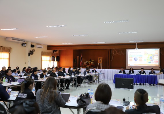 ภาพกิจกรรม  ผู้บริหารและอาจารย์คณะวิทยาศาสตร์และเทคโนโลยี เข้าร่วม กิจกรรมประชุมโครงการขับเคลื่อนโมเดลขจัดความยากจน THAPHUTSA MODEL