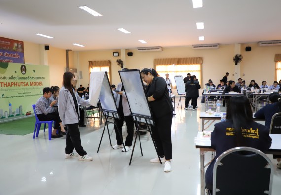 ภาพกิจกรรม  ผู้บริหารและอาจารย์คณะวิทยาศาสตร์และเทคโนโลยี เข้าร่วม กิจกรรมประชุมโครงการขับเคลื่อนโมเดลขจัดความยากจน THAPHUTSA MODEL