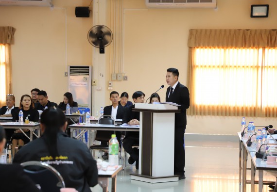 ภาพกิจกรรม  ผู้บริหารและอาจารย์คณะวิทยาศาสตร์และเทคโนโลยี เข้าร่วม กิจกรรมประชุมโครงการขับเคลื่อนโมเดลขจัดความยากจน THAPHUTSA MODEL