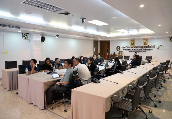ภาพกิจกรรม  คณะวิทยาศาสตร์และเทคโนโลยี จัดประชุมหลักสูตรเชื่อมโยงและ Credit Bank หลักสูตรครุศาสตรบัณฑิต สาขาวิชาวิทยาศาสตร์ศึกษา (3ปี)