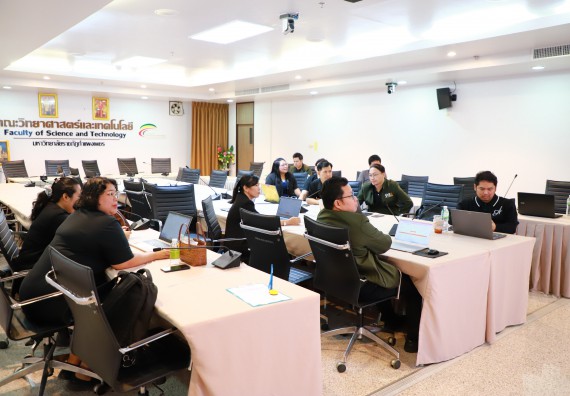 ภาพกิจกรรม  คณะวิทยาศาสตร์และเทคโนโลยี มหาวิทยาลัยราชภัฏกำแพงเพชร จัดกิจกรรมชี้แจงขั้นตอนการกรอกแผนการเรียนออนไลน์ ประจาปีการศึกษา 2569